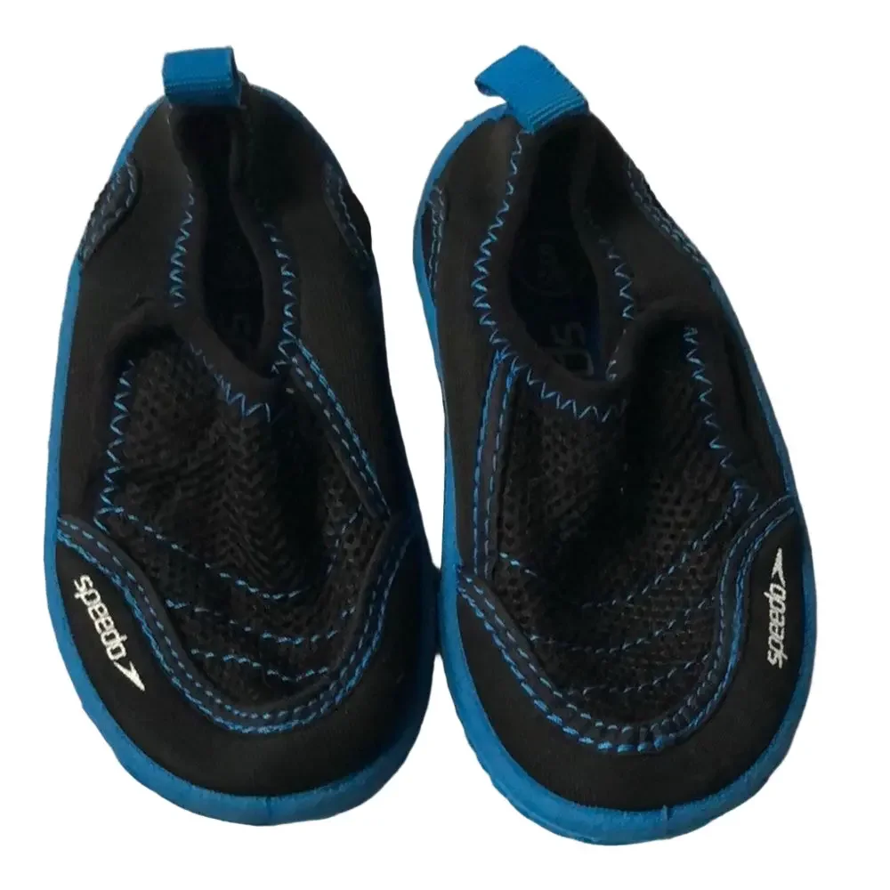 🍭4/$20 Speedo black and blue water swim shoes - 5